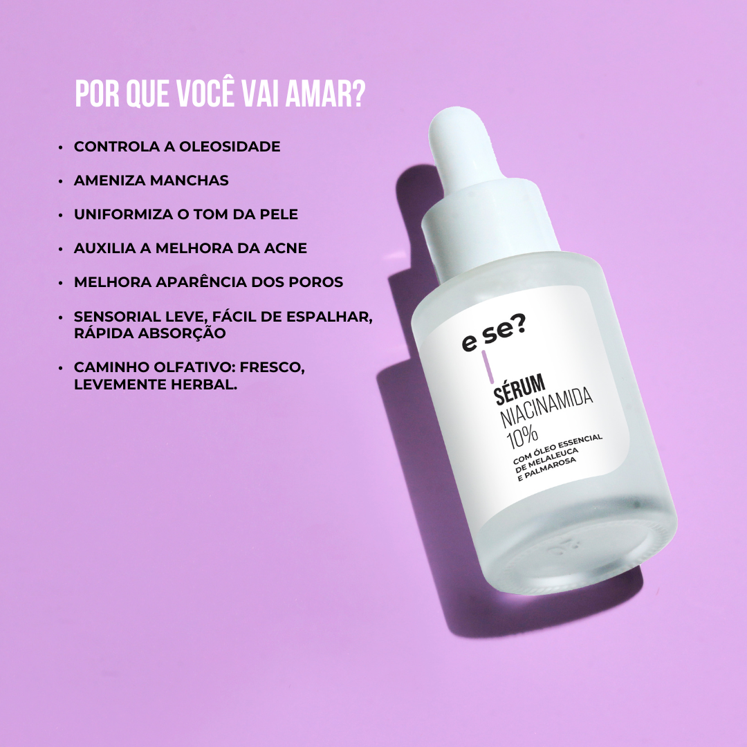 Kit para Controlar a Oleosidade da Pele - Espuma de Limpeza Facial 100ml + Sérum Niacinamida 10% 30ml