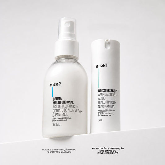 Kit Hidratação Contínua - Bruma Multifuncional 150ml + Hidratante Booster 360º 30ml