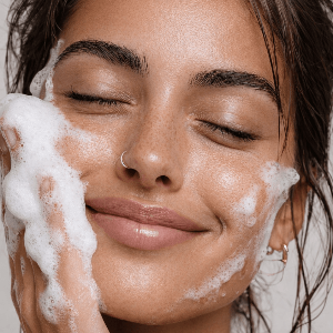 espuma de limpeza facial e se?
