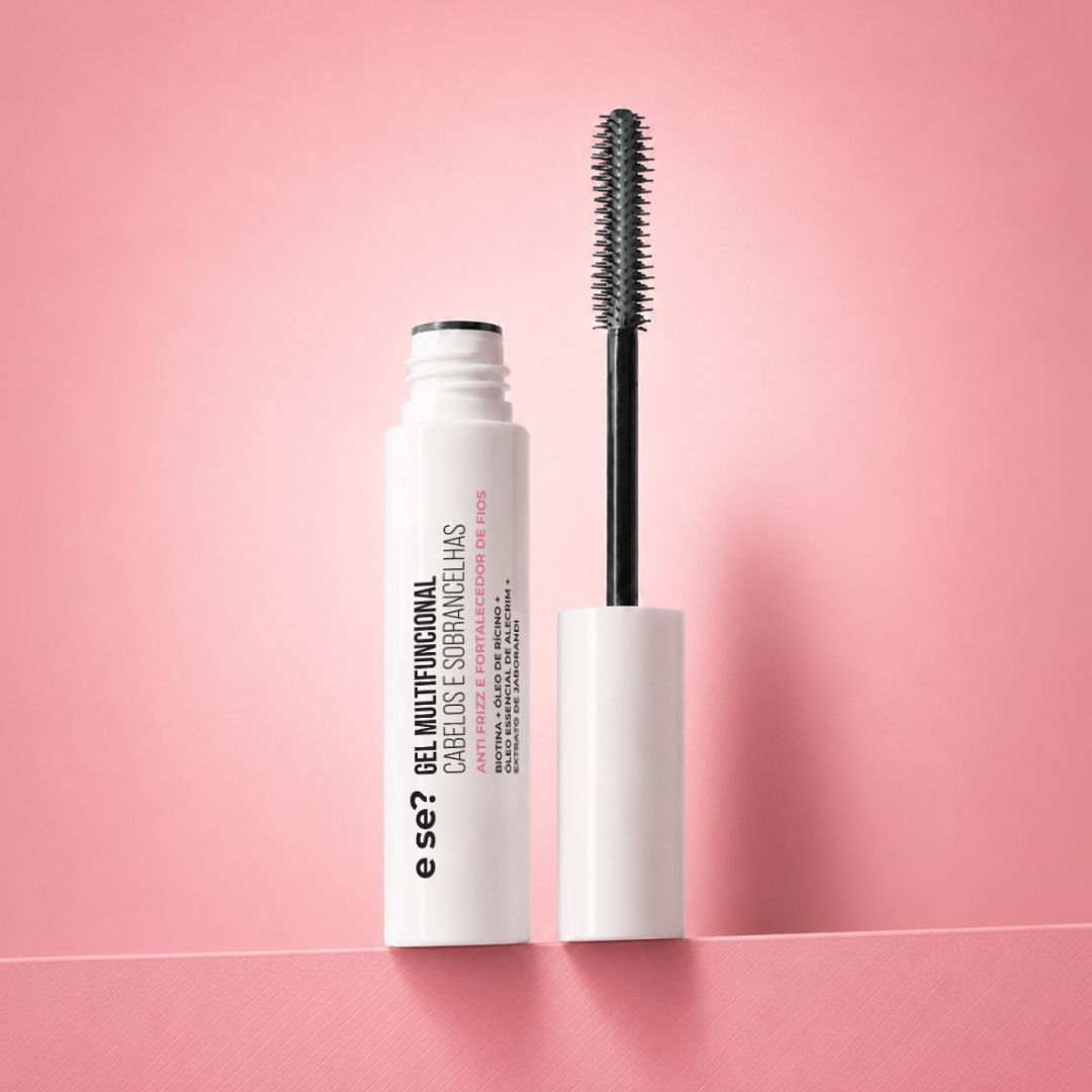 Gel Multifuncional E Se? Cosméticos — anti frizz e fortalecedor de fios para cabelos e sobrancelhas 10g