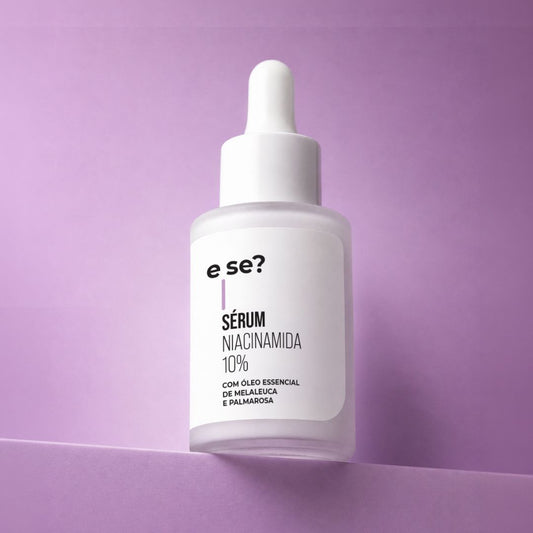 Sérum Niacinamida 10% E Se? Cosméticos — controla oleosidade, equilibra e uniformiza o tom da pele 30ml