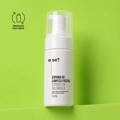 Espuma de Limpeza Facial E Se? Cosméticos — limpeza suave com hidratação para uso diário 100ml