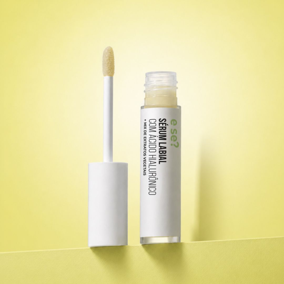 Sérum Labial E Se? Cosméticos — ácido hialurônico e mix de extratos vegetais para lábios 6ml