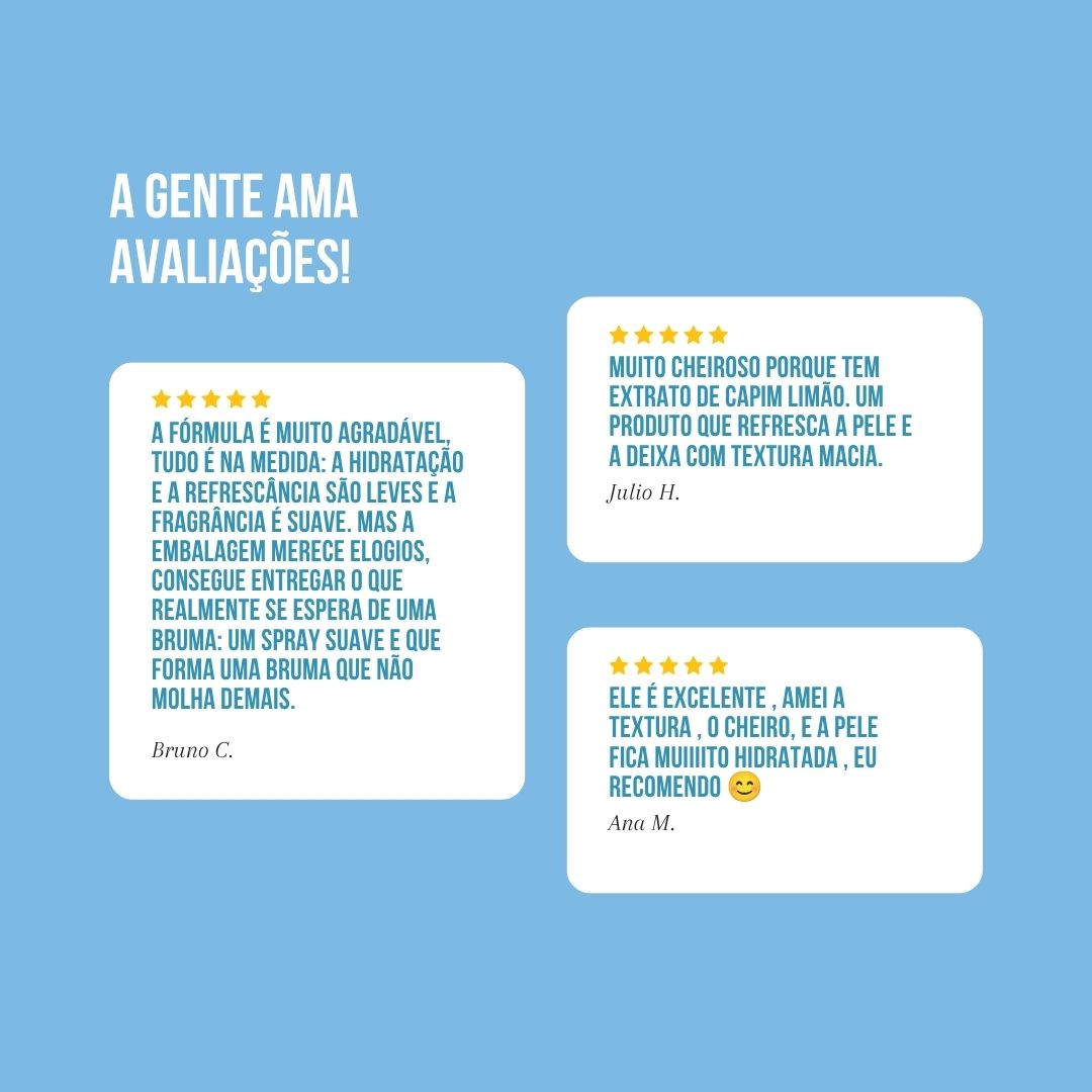 Hidratante Bruma Multifuncional 150ml. Hidrata, refresca e finaliza. Tudo em um só produto.